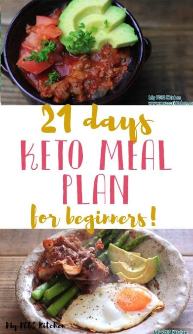 21 Day Dairy Free Keto Meal Plan For PCOS Keto Diet Beginners