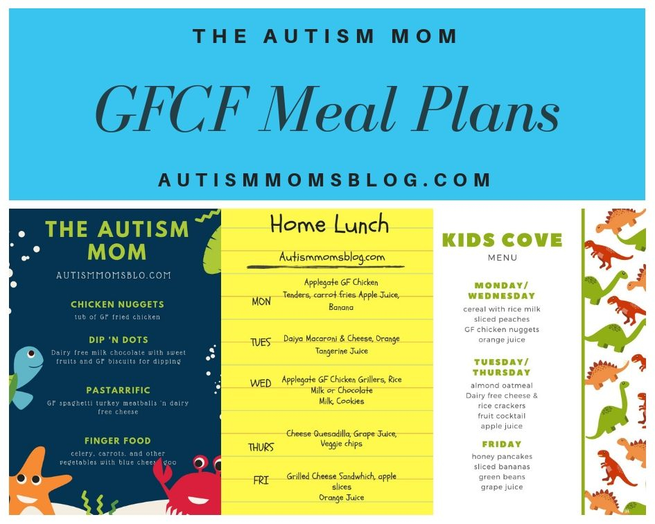 Gluten Casein Free Meal Plans The Autism Mom In 2020 How To Plan 