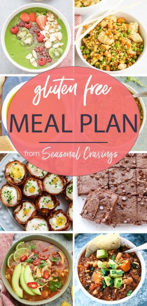 Gluten Free Diet Meal Plan With Printable Shopping List Seasonal Cravings