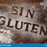 Text Gluten Free Written In Spanish Stock Image Image Of Dieting