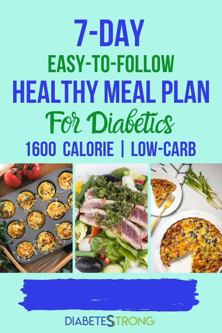 7 Day Healthy Meal Plan For Diabetics With Printable Grocery List In 