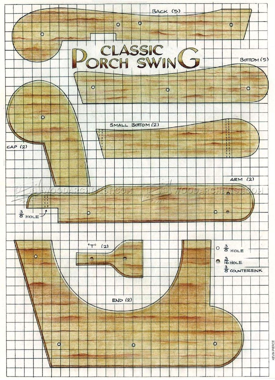 Classic Porch Swing Plans WoodArchivist