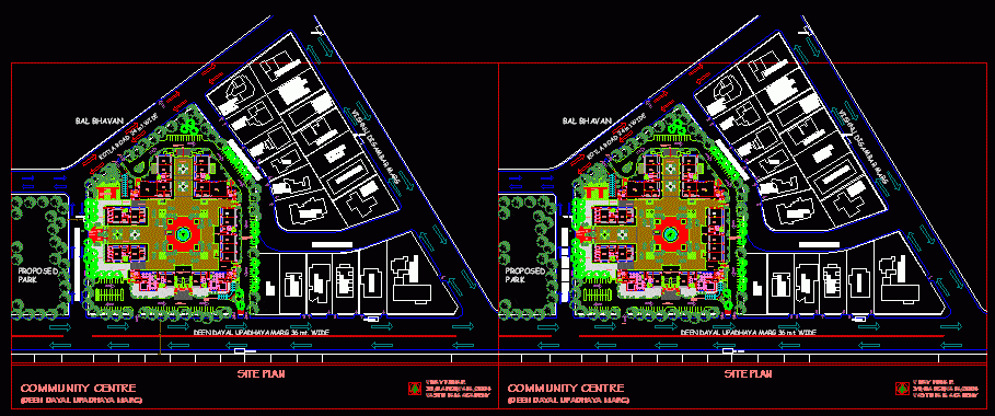 Community Center DWG Plan For AutoCAD Designs CAD