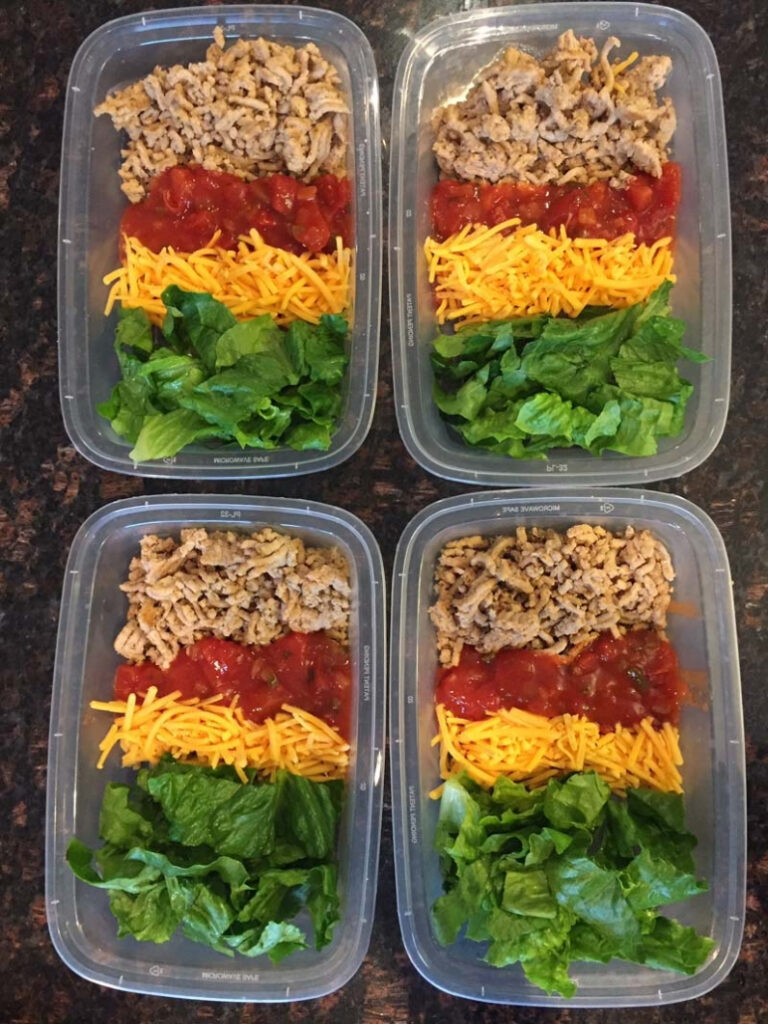 Keto Taco Salad Meal Prep Bowls Melanie Cooks