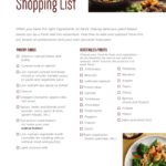 Plant Based Shopping List Template Printable Pdf Download