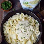 The Best Vegan Alfredo Sauce Recipe With Fettuccine And Mushrooms This