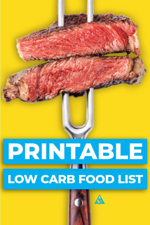 Ultimate Low Carb Foods Guide Printable Low Carb Food List No 