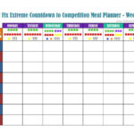 041 Excel Meal Planning Template Plan Meal Planning Template