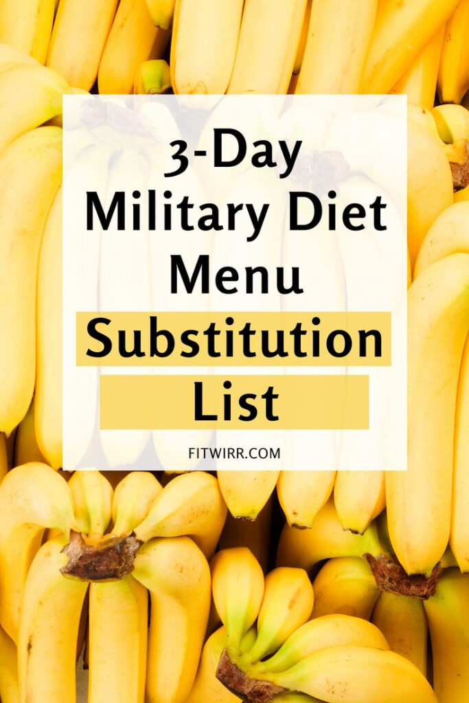 3 Day Military Diet Substitutions Free Download Military Diet 