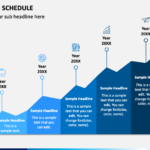 5 Year Schedule PowerPoint Template PPT Slides SketchBubble