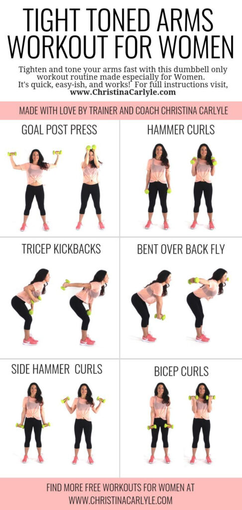 Arm Workout For Women With Dumbbells For Tight Toned Arms Arm 