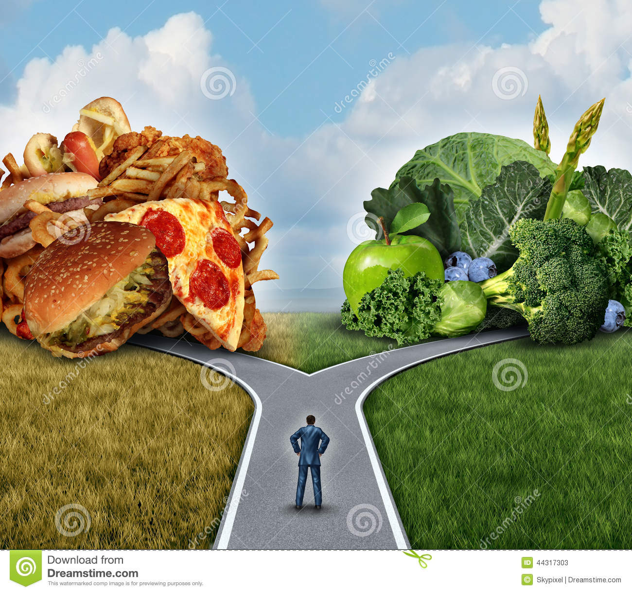 Diet Decision Stock Illustration Image 44317303