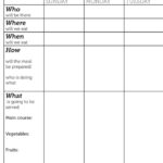 Food Log Template Printable In Excel Format