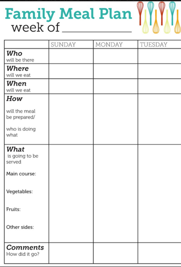 Food Log Template Printable In Excel Format