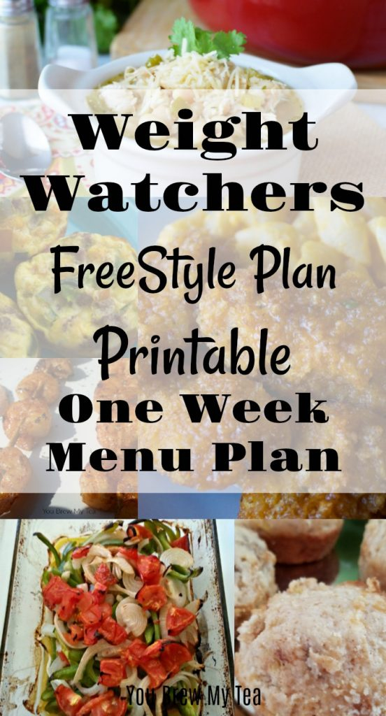 Weight Watchers FreeStyle Plan One Week Menu Plan You Brew My Tea